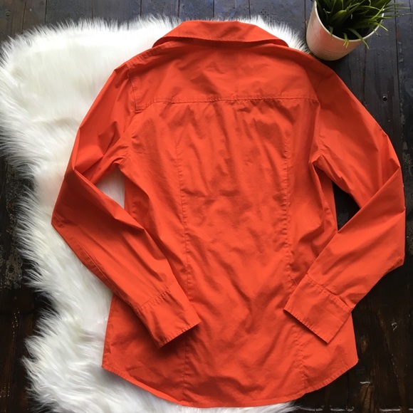 J. CREW HABERDASHERY Button Front Blouse MED EUC - Picture 3 of 3